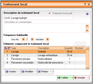 Traitements locaux